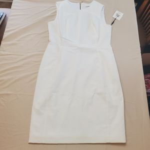Calvin Klein Sleeveless White Dress size 12